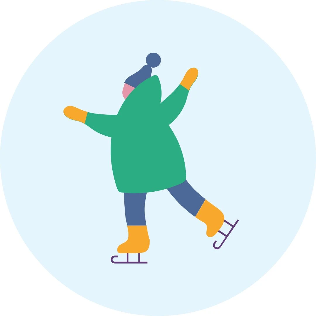 Schaatsen op het ijs (live)